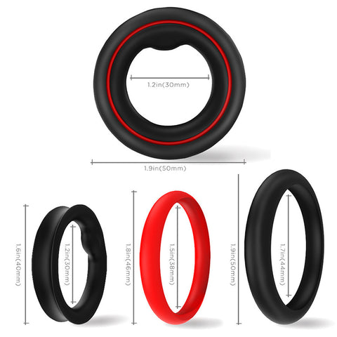 S-Hande Prower Ring Silicone Cock Ring - Stretchy Cock Rings