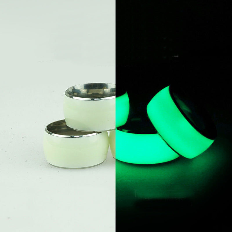 BDStyle Luminous Stainless Steel Mens Cock Ring Steel Cock Rings