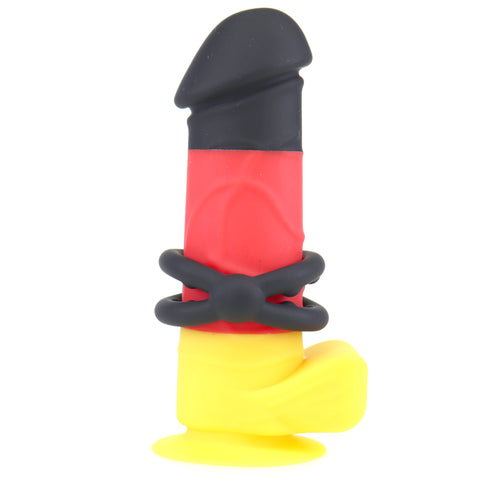 BDStyle Cross Sex Delay Stretchy Silicone Love Ring - Stretchy Cock Rings