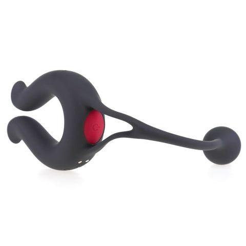 S-Hande Nicole Vibrating Cock Ring With Anal Plug - Vibrating Cock Rings