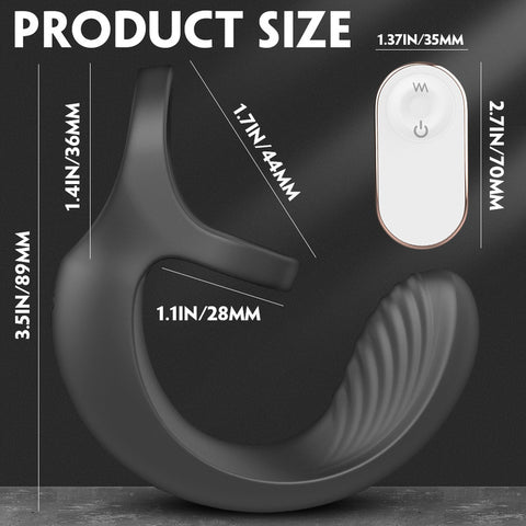 S-Hande Gorman 9 Functions Vibrating Mens Cock Ring - Vibrating Cock Rings