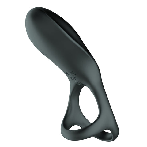 BDStyle 10 Functions Vibrating Cock Ring with Three Ring - Vibrating Cock Rings