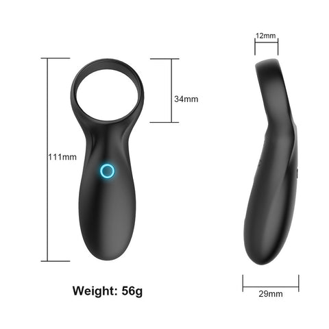 BDStyle 10 Functions Vibrating Cock Ring with One Ring - Vibrating Cock Rings