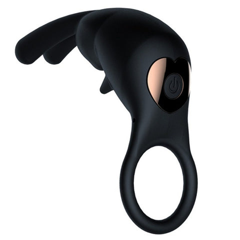 BDStyle Rabbit Ear 10 Frequency Mens Cock Ring - Vibrating Cock Rings