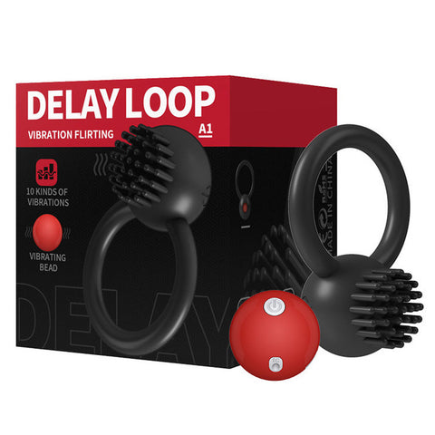 BDStyle Delay Loop 10 Functions Waterproof Vibrating Cock Ring - Vibrating Cock Rings