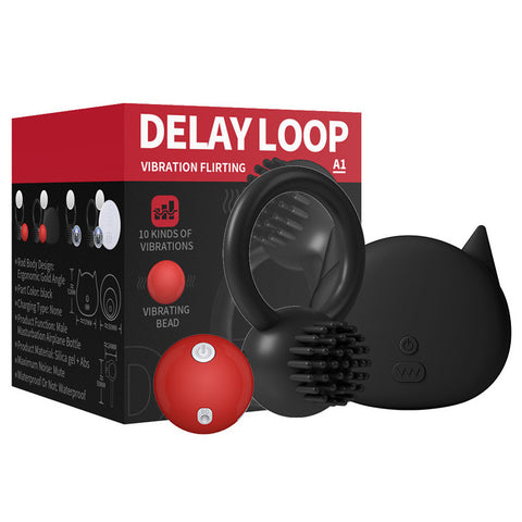 BDStyle Delay Loop 10 Functions Waterproof Vibrating Cock Ring - Vibrating Cock Rings