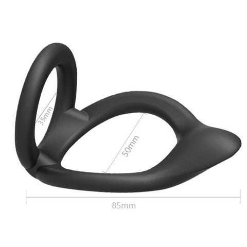 BDStyle Sex Delay Silicone Dual Cock Ring - Stretchy Cock Rings