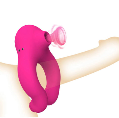 BDStyle 10 Functions Vibrating Suction Cock Ring - Vibrating Cock Rings
