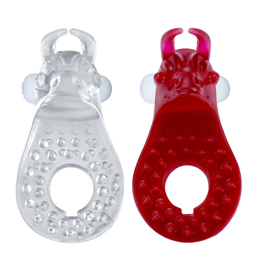 BDStyle Bull Head Shaped Vibrating Cock Ring - Vibrating Cock Rings