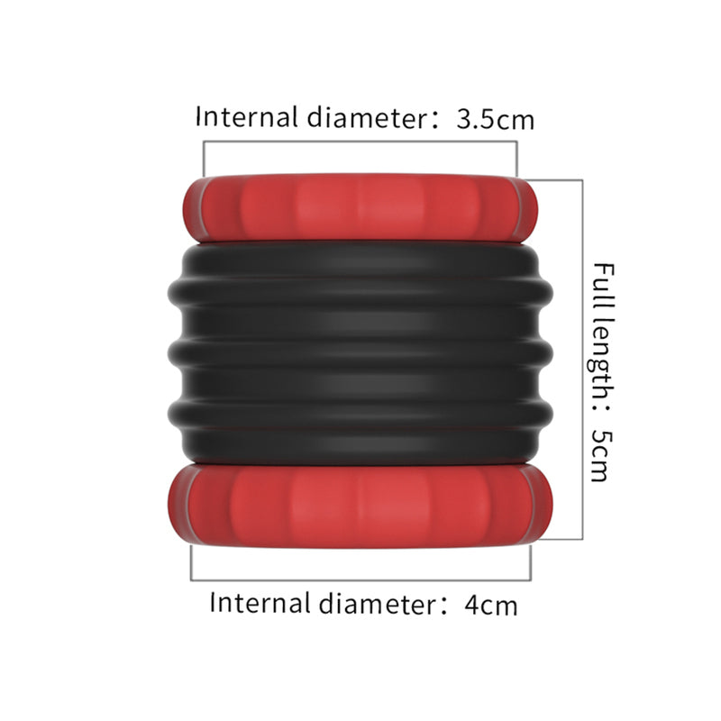 BDStyle Male Scrotum Testicle Squeeze Cock Rings Black Stretchy Cock Rings