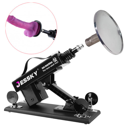 BDStyle Sex Machine Suction Cup Adapter - XLR Black Sex Machines