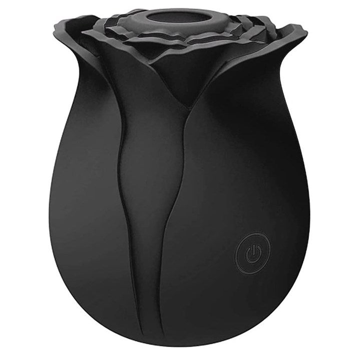 Rose Suction Vibrator Black Clit Ticklers and Pulsators