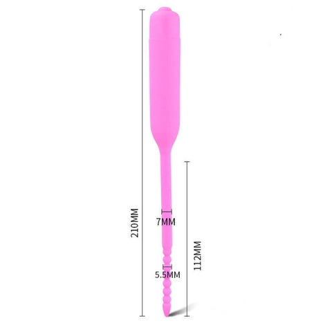 BDStyle Silicone Vibrator Urethral Sounds Penis Plug - Urethral Sounds