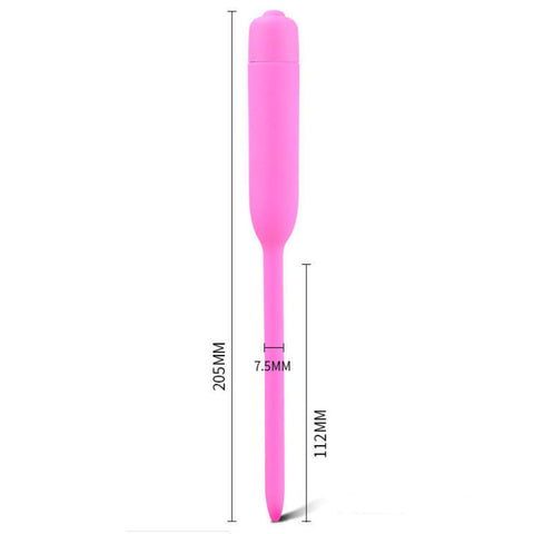 BDStyle Silicone Vibrator Urethral Sounds Penis Plug - Urethral Sounds