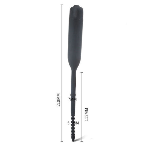 BDStyle Silicone Vibrator Urethral Sounds Penis Plug - Urethral Sounds