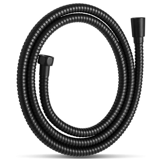 BDStyle Stainless Steel Kink Free Shower Hose Black - Enemas and Douches