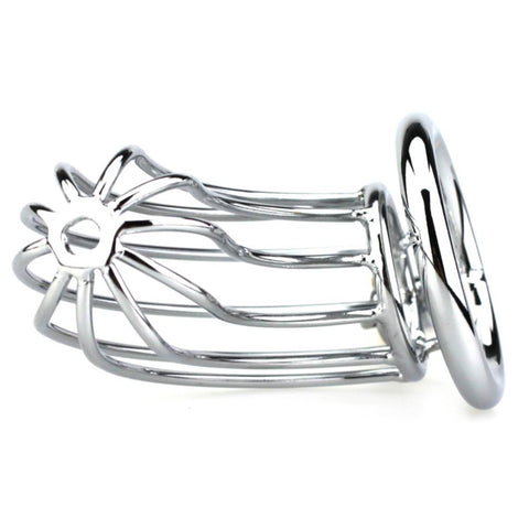 BDStyle Silver Caged Tiger Male Chastity Device - Male Chastity