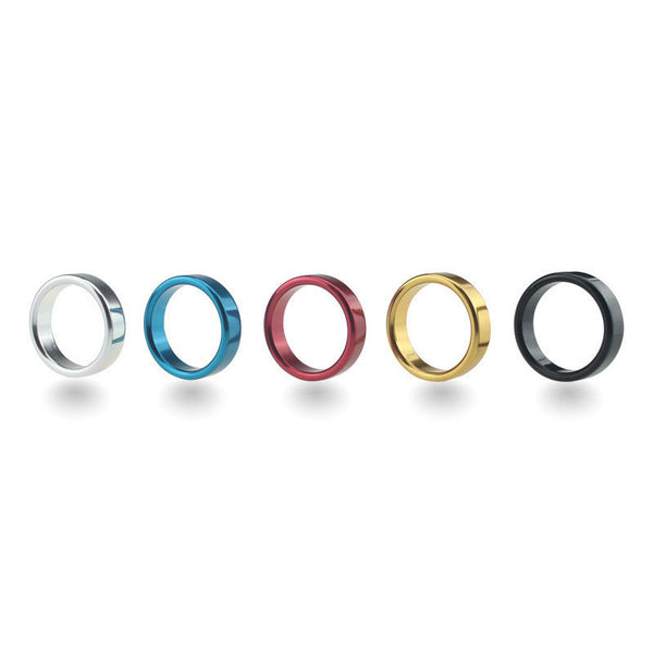 BDStyle Colorful Sex Delay Aluminum Mens Cock Ring Medium Steel Cock Rings