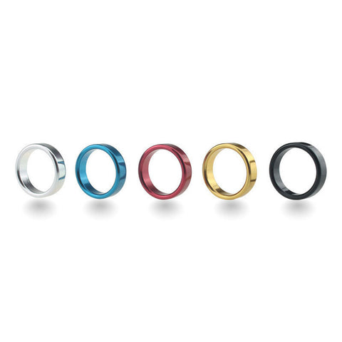 BDStyle Colorful Aluminum Erection Enhancer Cock Ring Small - Steel Cock Rings