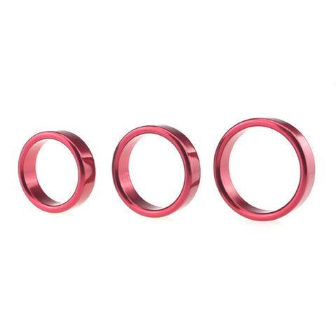 BDStyle Colorful Erection Enhancer Aluminum Cock Ring Large - Steel Cock Rings