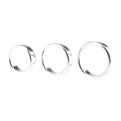 BDStyle Colorful Erection Enhancer Aluminum Cock Ring Large - Steel Cock Rings