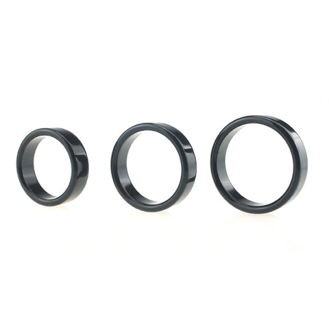 BDStyle Colorful Sex Delay Aluminum Mens Cock Ring Medium - Steel Cock Rings