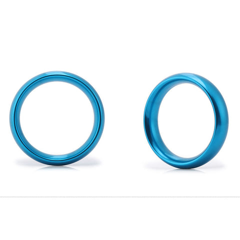 BDStyle Aluminum Round Erection Enhancer Cock Ring Medium - Steel Cock Rings