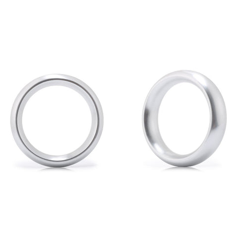 BDStyle Aluminum Round Erection Enhancer Cock Ring Medium - Steel Cock Rings