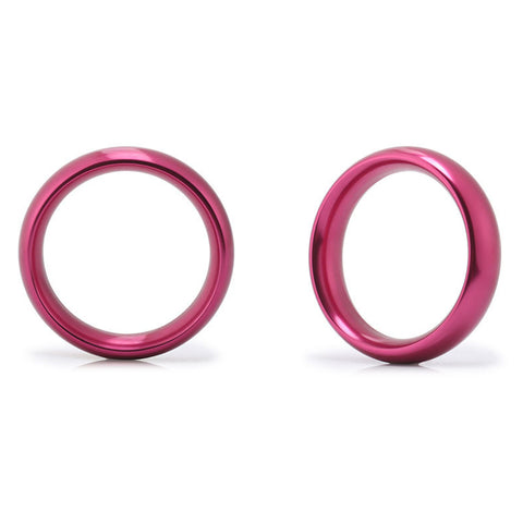 BDStyle Aluminum Round Mens Cock Ring Large - Steel Cock Rings