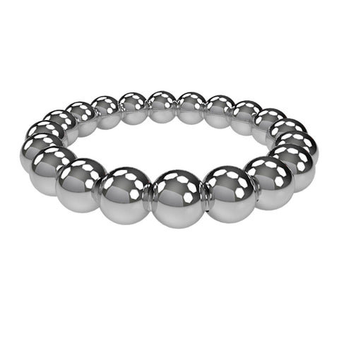 BDStyle Meridian Stainless Steel Mens Beaded Cock Rings - Steel Cock Rings