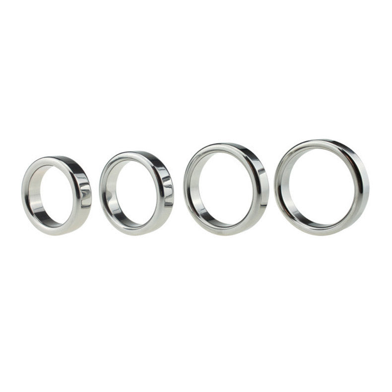 BDStyle Chrome Stainless Steel Mens Cock Ring 1.5cm Height Steel Cock Rings