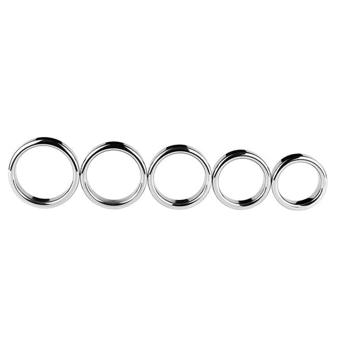 BDStyle Chrome Stainless Steel Mens Cock Ring 1.5cm Height - Steel Cock Rings