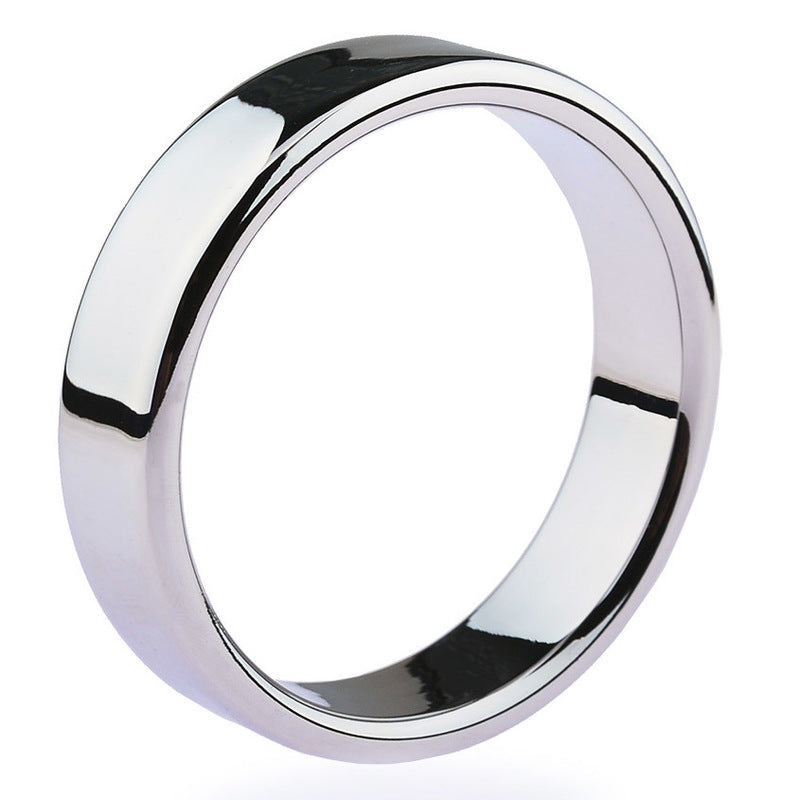 BDStyle Chrome Stainless Steel Mens Cock Ring 1.2cm Height Steel Cock Rings