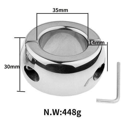 Oval Ball Steel Stretcher Weights - Screw - Ball and Cock Toys