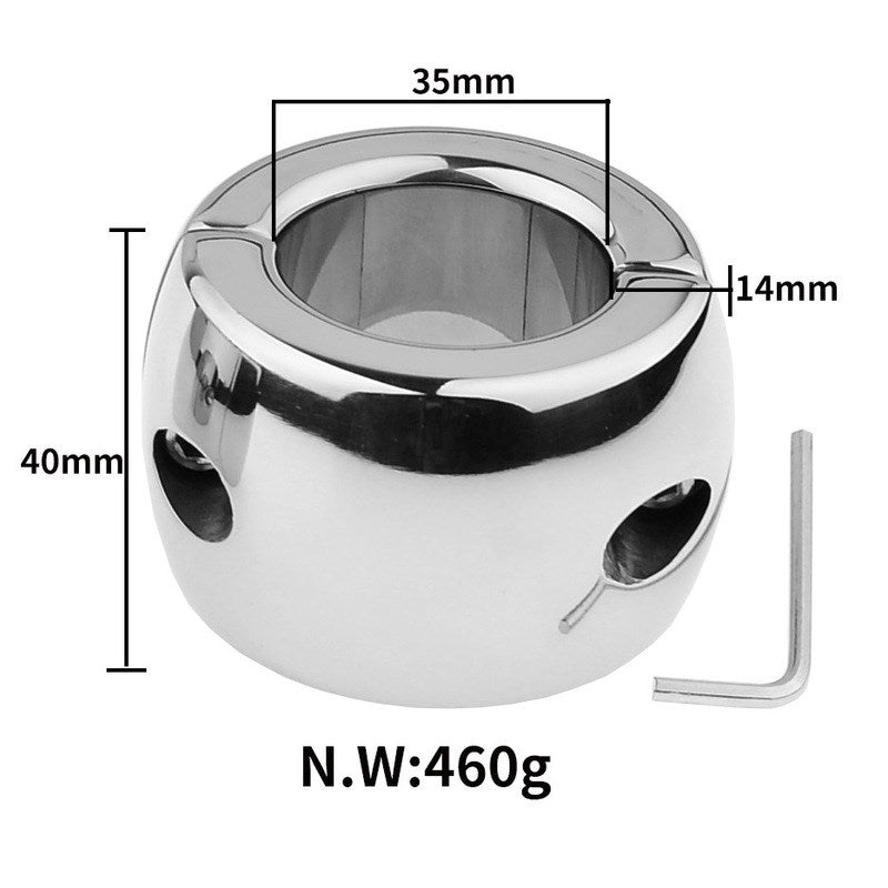 Oval Ball Steel Stretcher Weights - Screw Medium Ball and Cock Toys