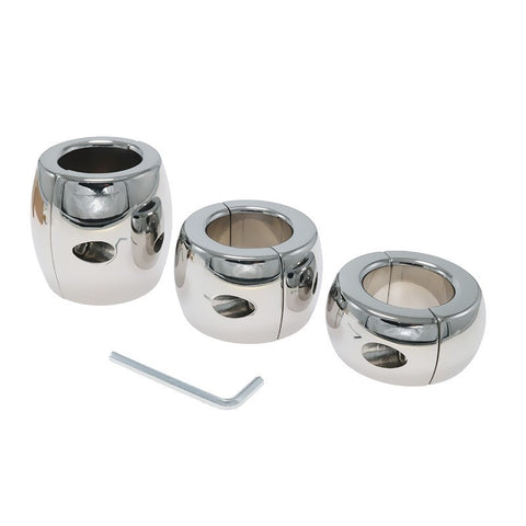 Oval Ball Steel Stretcher Weights - Screw - Ball and Cock Toys