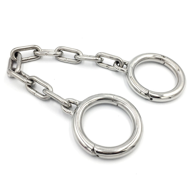 BDStyle Heavy Duty BDSM Play Metal Wrist Cuffs Only with Chain Cuffs And Restraints