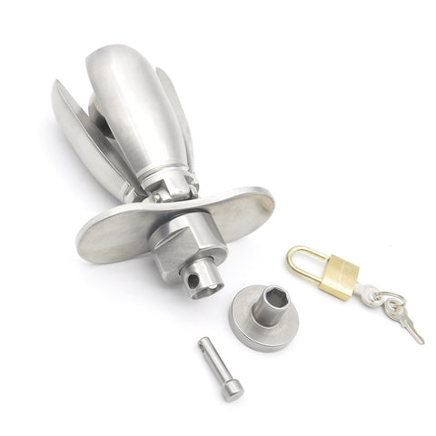 BDStyle Deluxe Chastity Locking Anal Plug - Butt Plugs