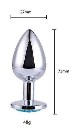 Attractive Metal Butt Plug Small - Steel Sex Toys