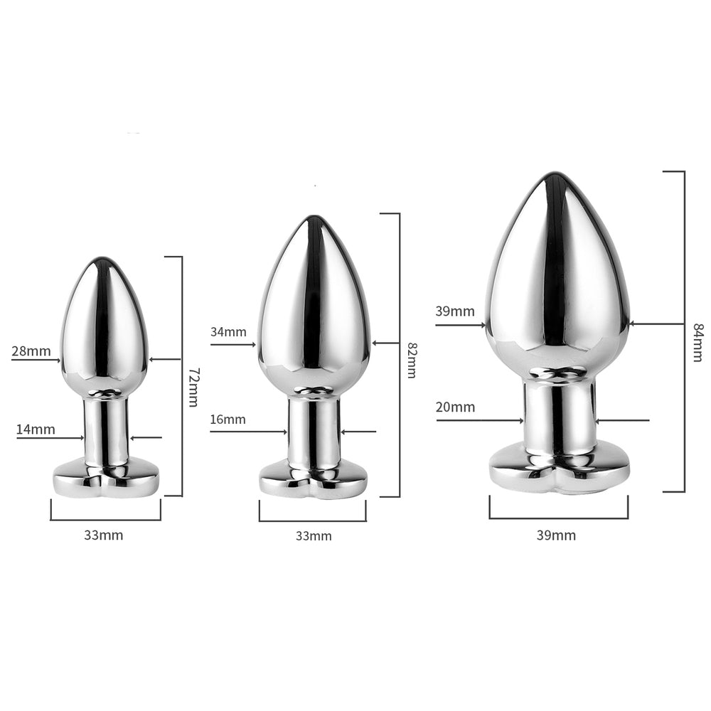 BDStyle App Controlled Light Up Rainbow LED Anal Plug Butt Plugs