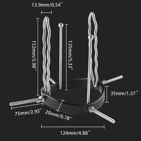 Resin & Steel Intimate Exploration - Anal Spreader - Steel Sex Toys