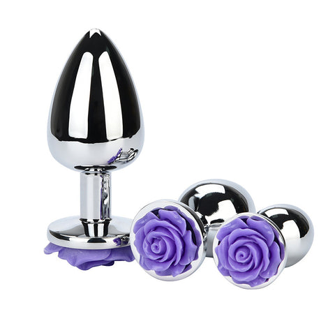 Flower Steel Butt Plug Medium - Steel Sex Toys