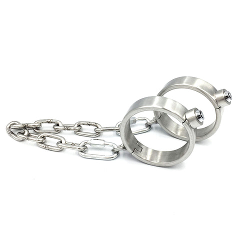 Hells Couture Press Key BDSM Play Collar, Wrist and Ankle Kit - Bondage Kits