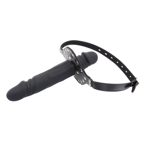 Double Penis Gag Black - Bondage Gags and Bits