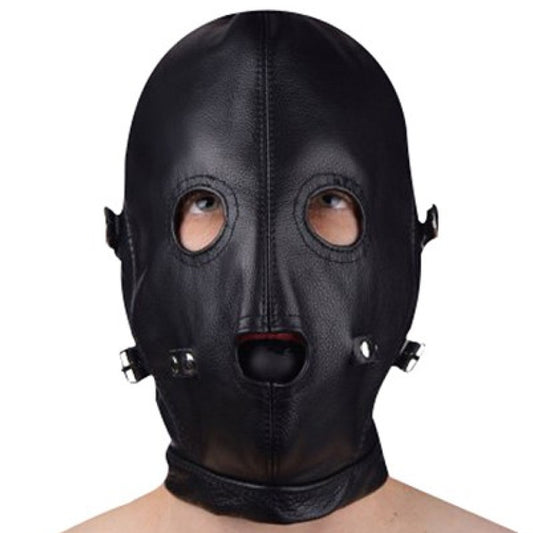 BDStyle Full Bondage Mask Eyes & Mouth Detachable - Blindfolds And Masks