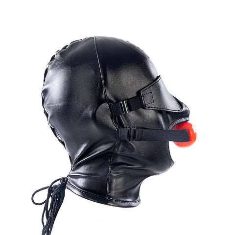BDStyle Bondage Hood With Blindfold And Mouth Gag Female - Bondage Hoods