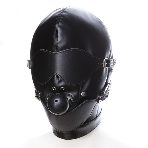 BDStyle Bondage Mouth Gag Full Gimp Hood - Bondage Hoods