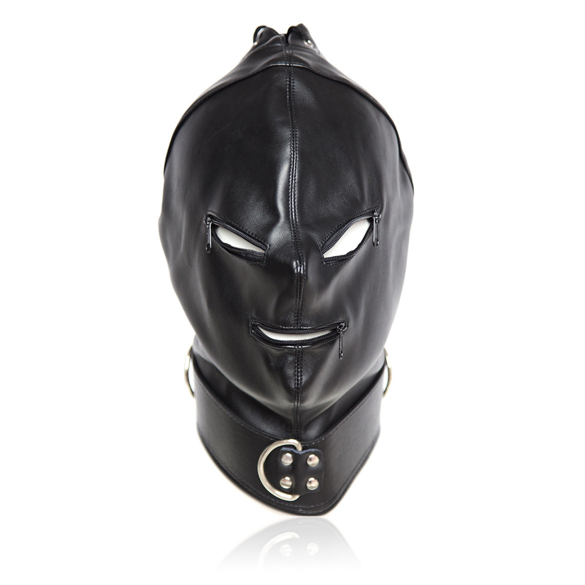 Basic Zipper Hood With O-Ring Collar - Bondage Hoods