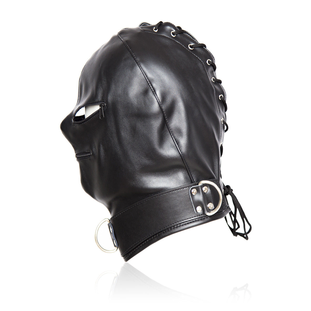 Basic Zipper Hood With O-Ring Collar - Bondage Hoods