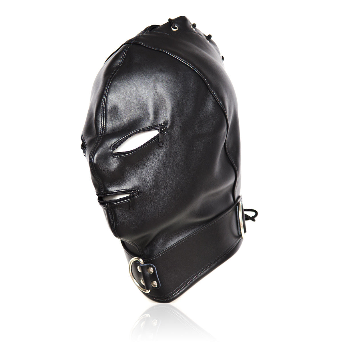 Basic Zipper Hood With O-Ring Collar - Bondage Hoods